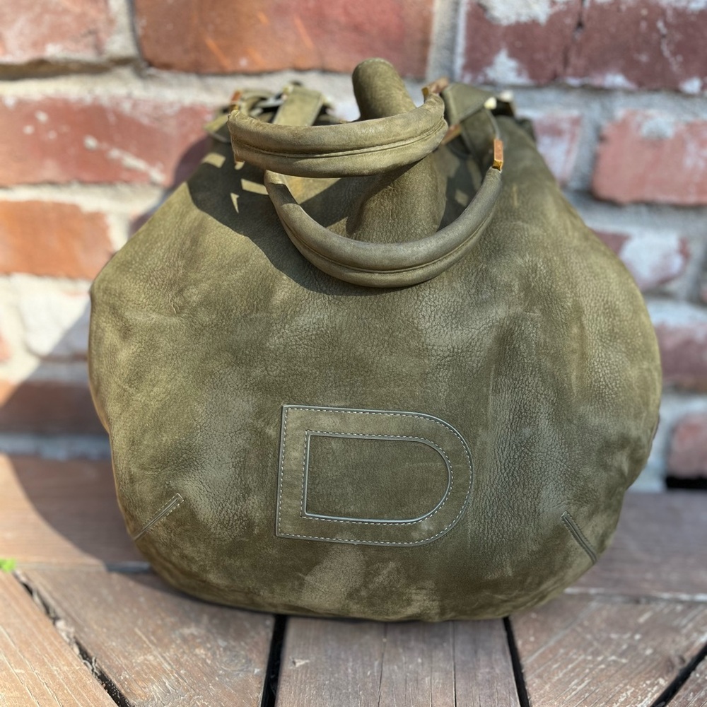 Delvaux Louis GM Suede bag